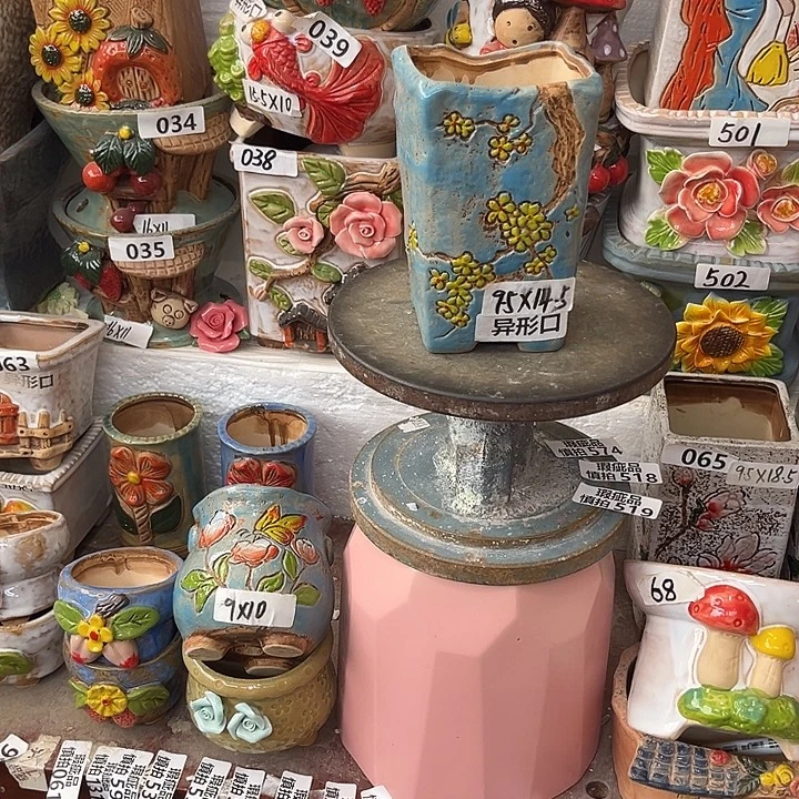 粗陶材质多肉花盆