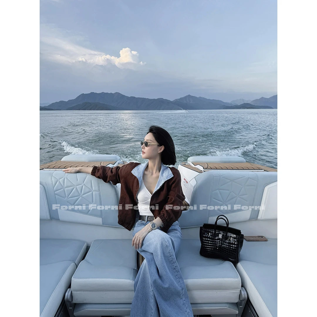 9月09日10:00新品 FORNI 密歇根夹克 双面穿拼色夹克