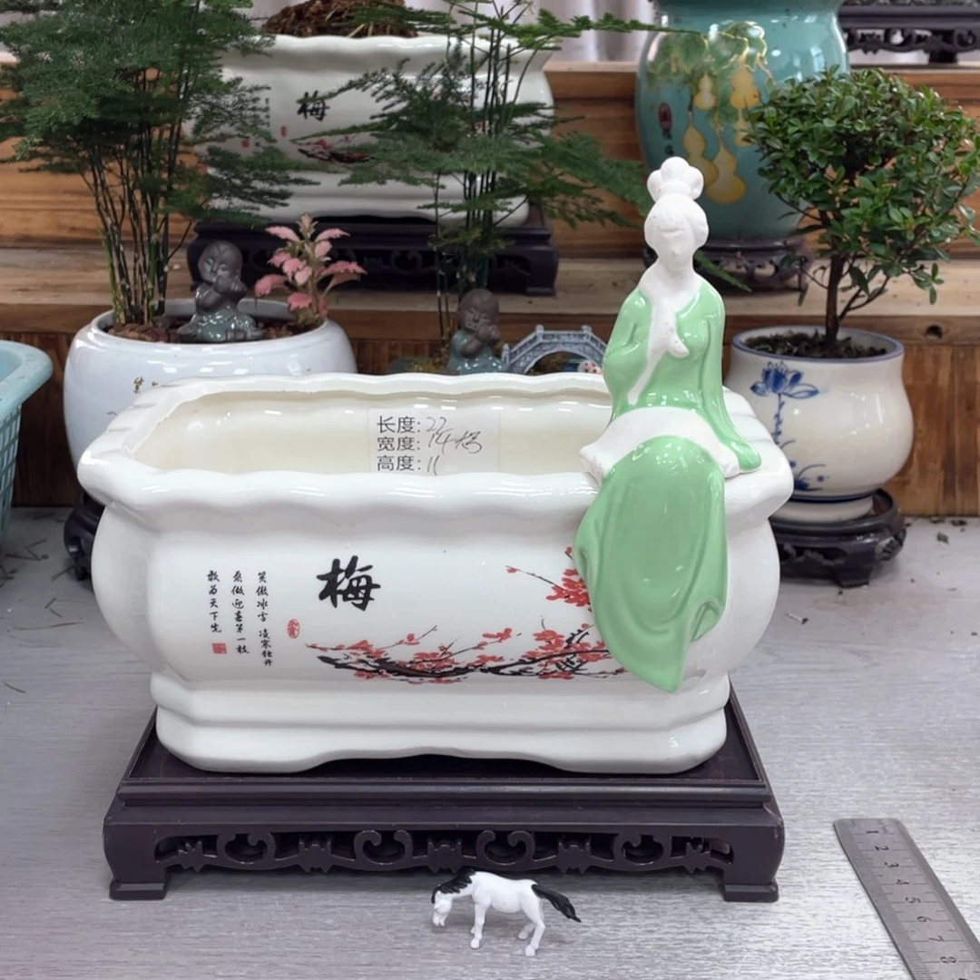 陶瓷花盆陶瓷玉盆紫砂艺术花盆