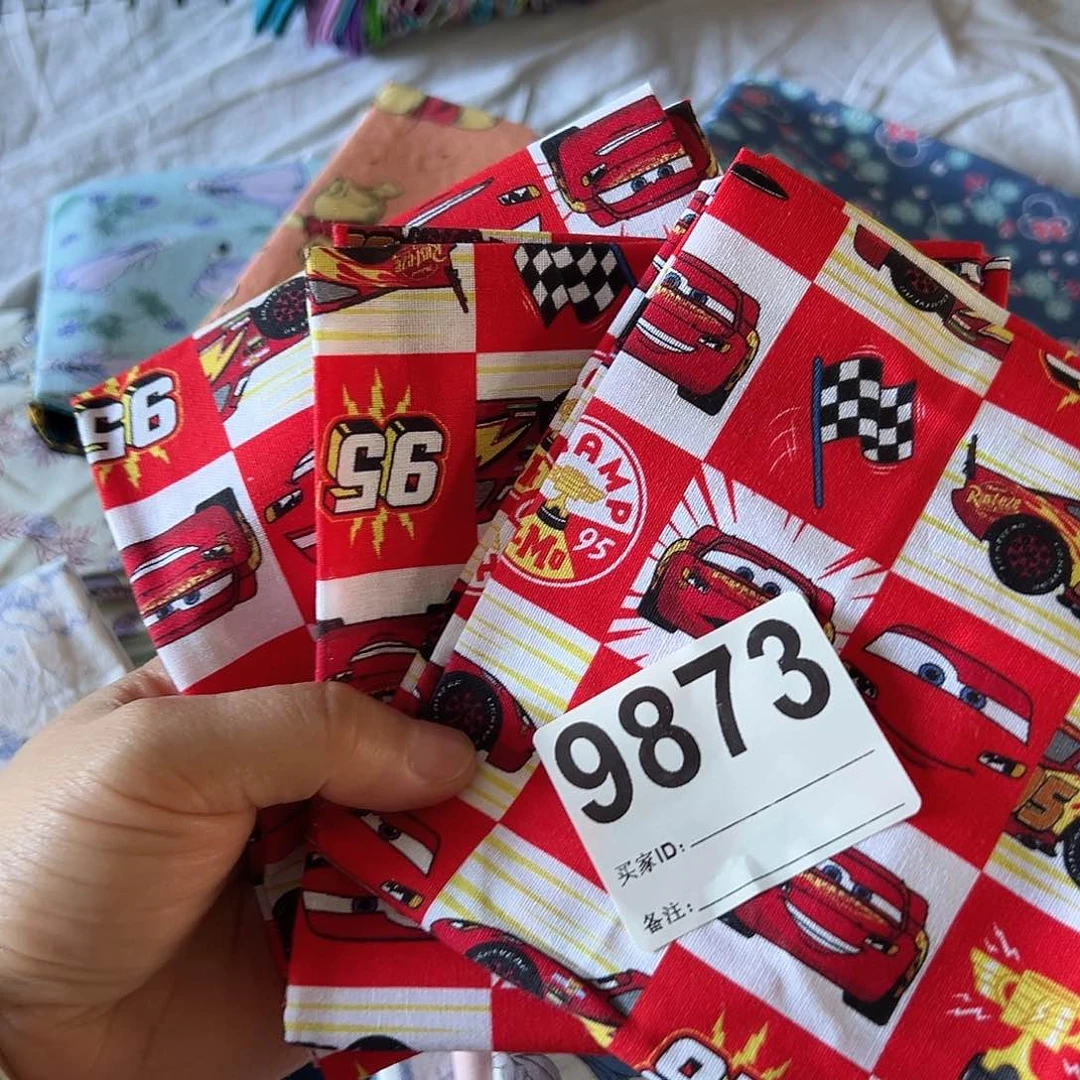 3片纯棉平布45.50厘米一片果子布艺