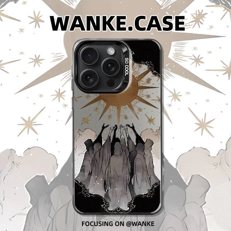 希望之光适用苹果16手机壳iPhone15华为OPPO小米14卡通保护套防摔