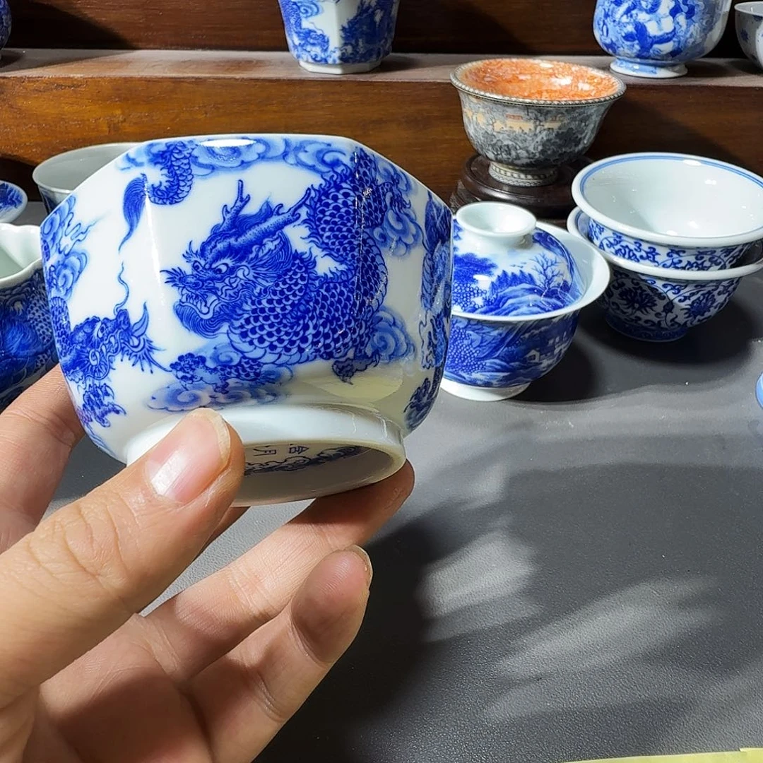 S***n泥塑主人杯手工手绘