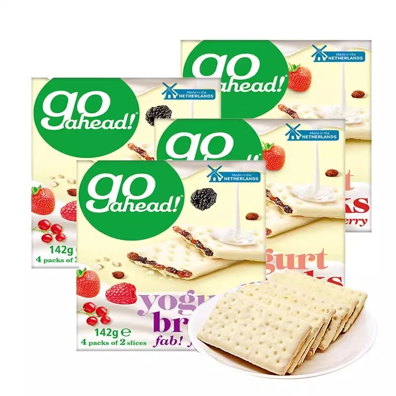 McVitie'sGoahead果悠萃酸奶饼干草莓味142g夹心饼干25年11月到期