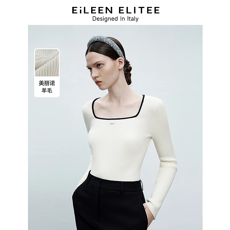【小熊专属】朗姿欧洲EiLEENELITEE针织衫上衣春新打底毛衣