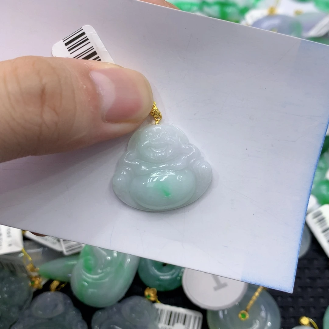 颈饰未镶嵌翡翠佛