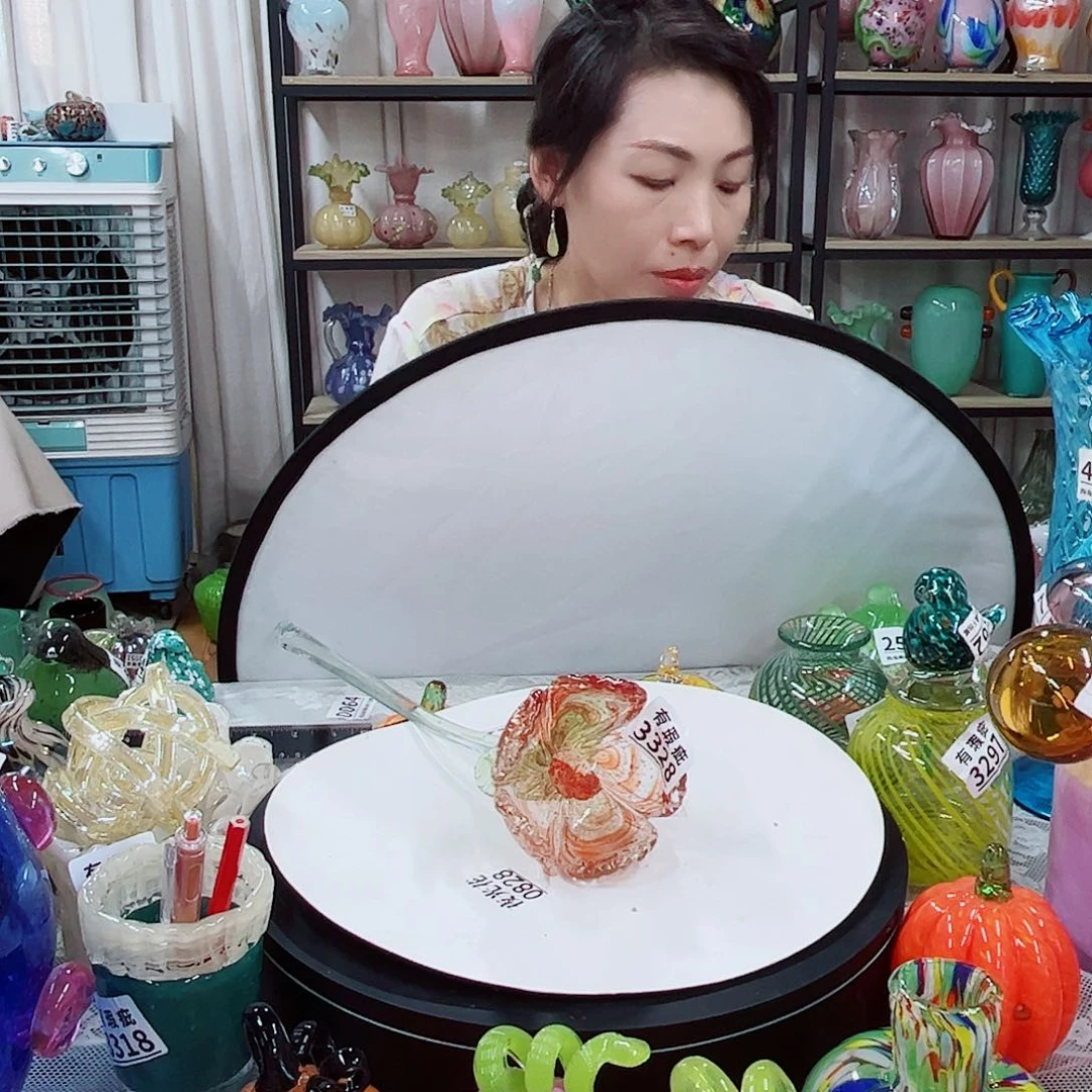 3328夜光瑕家悦花瓶摆件