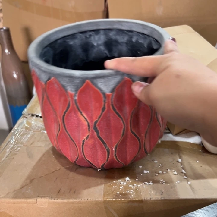 摆件高17口17公分微瑕捡漏