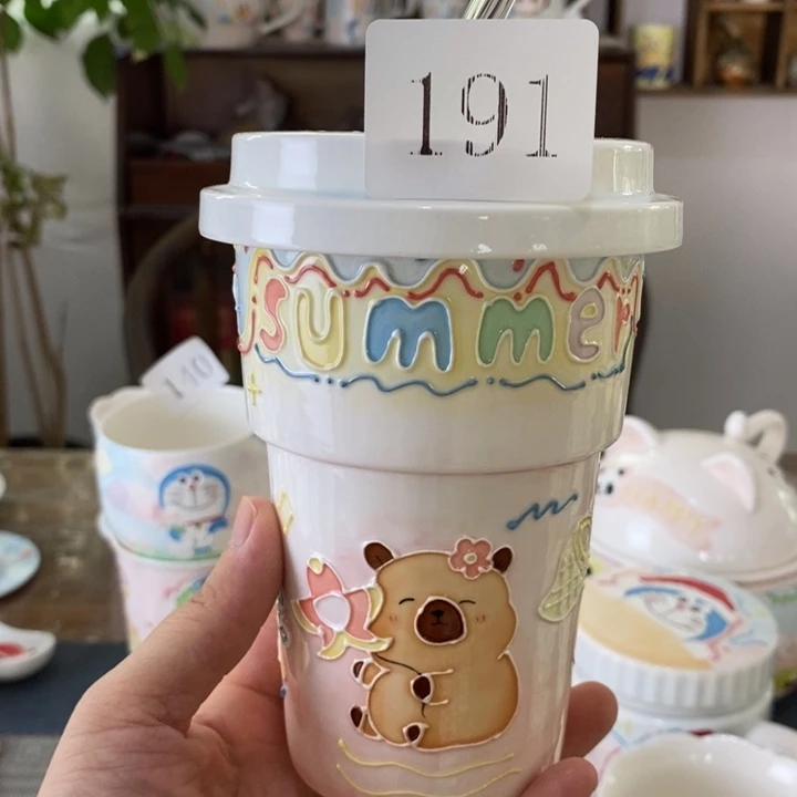 瓷片景德镇釉下彩手绘