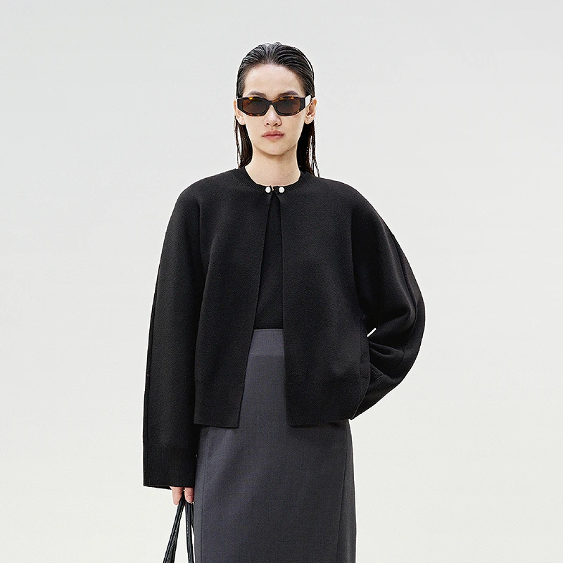 【商场同款】LESS2025春新中式短款两件套针织套装女2P2321560