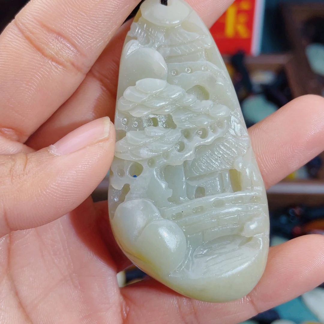 和田玉未镶嵌颈饰