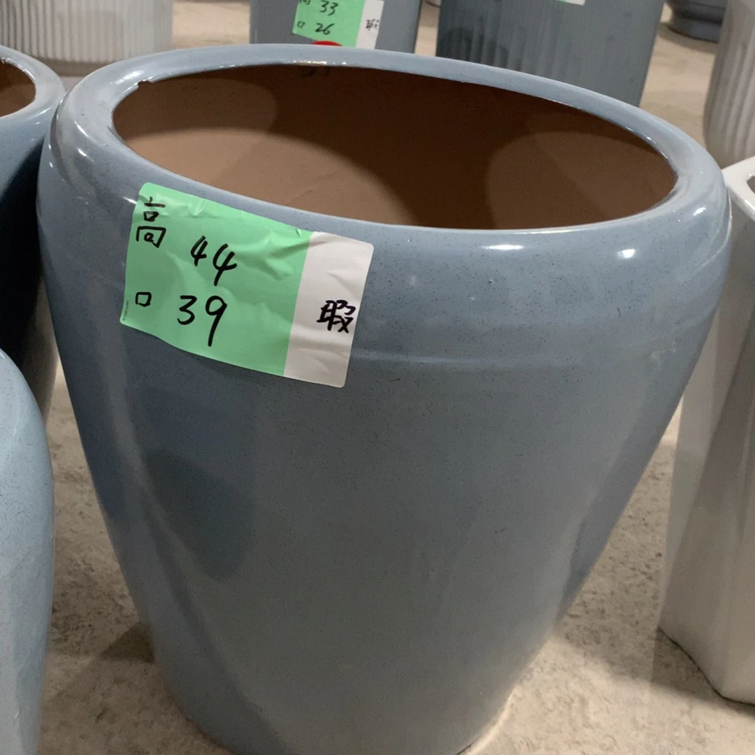 微瑕高温陶瓷花盆