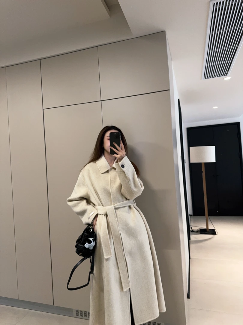 ［IAMMEIYA］-大骨架穿搭 100%羊毛大衣24070