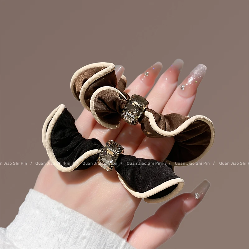 精致韩版2025新款高弹力发圈时尚女网红东大门扎马尾发绳头饰