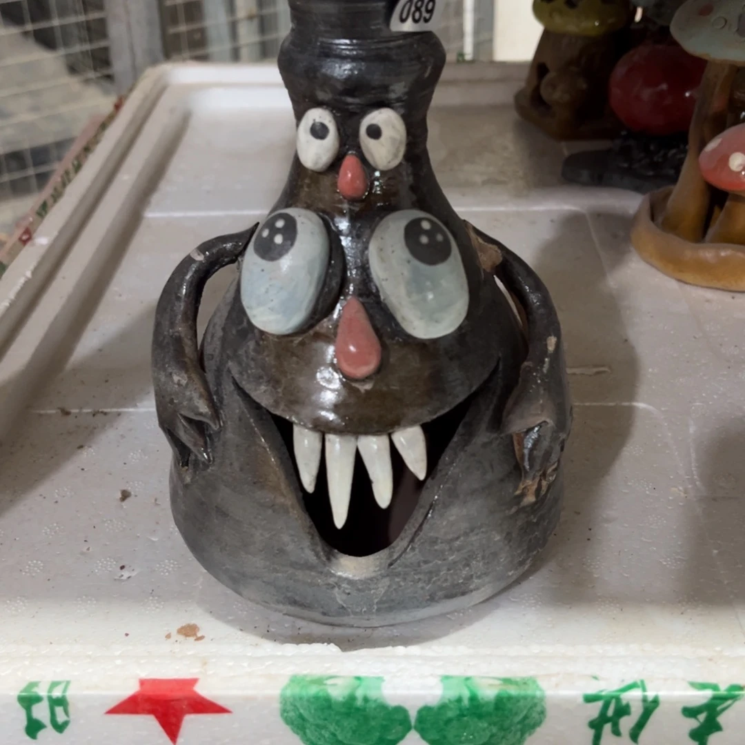 摆件纯手工抽象陶瓷摆件微瑕089