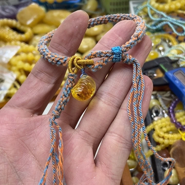 裸石蜜蜡未镶嵌吊坠