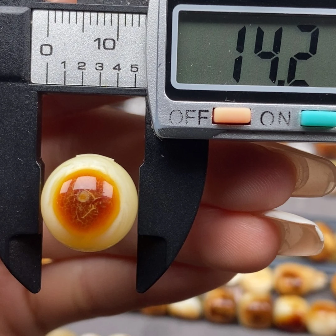 未镶嵌琥珀戒指圆珠