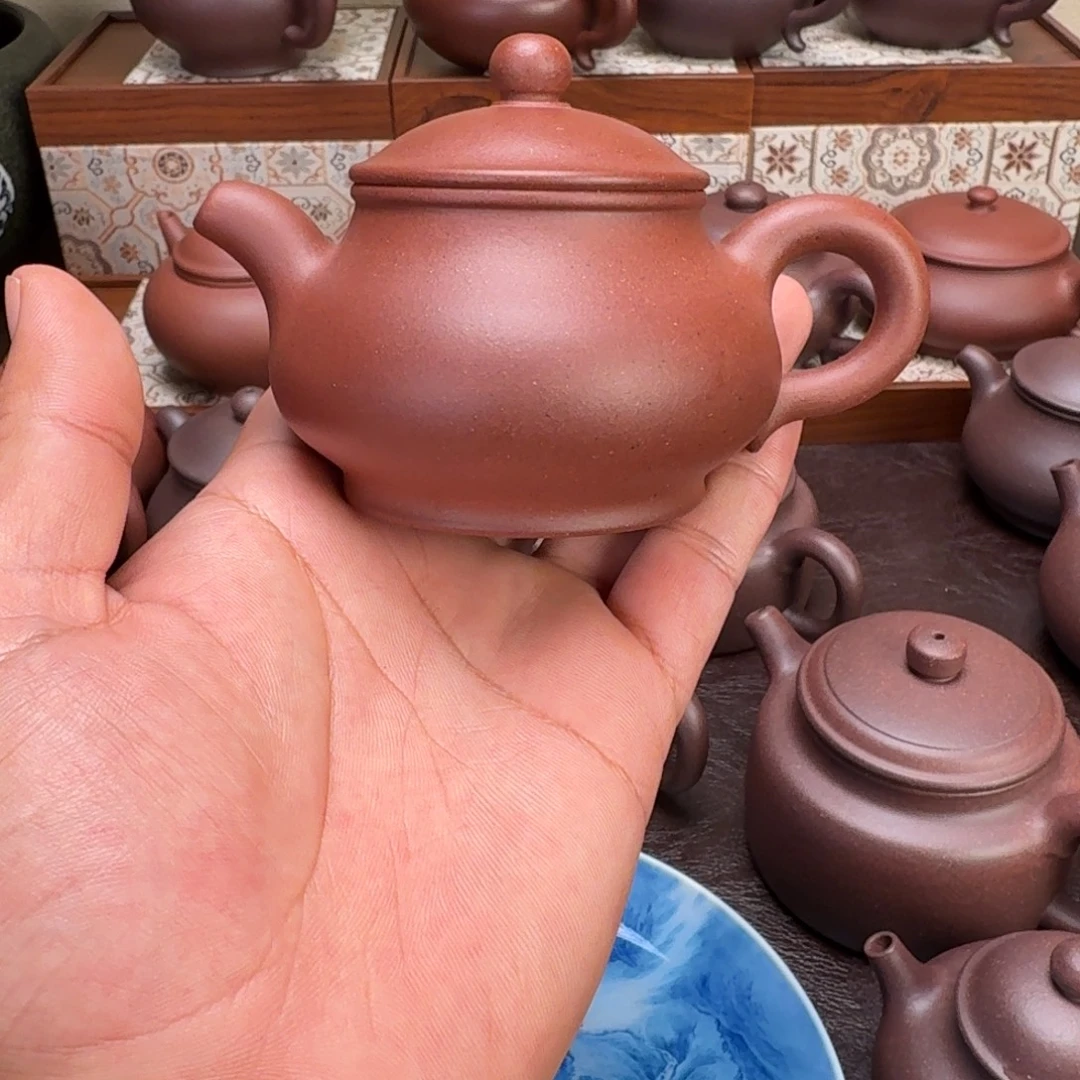 辉***哥茶壶紫砂原矿紫泥潘壶120cc