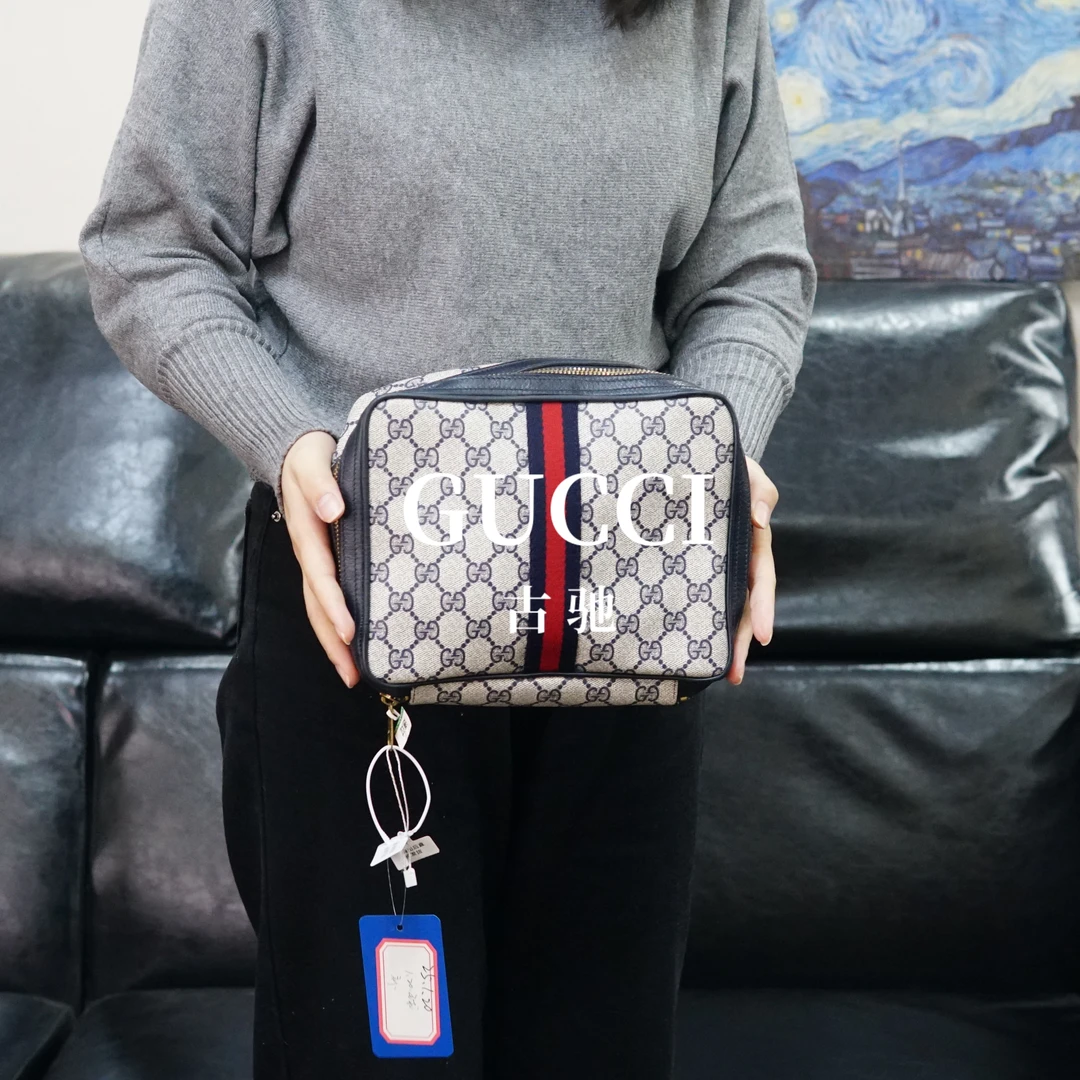 95新 GUCCI/古驰 老花手拿包/GJ01712021/2021