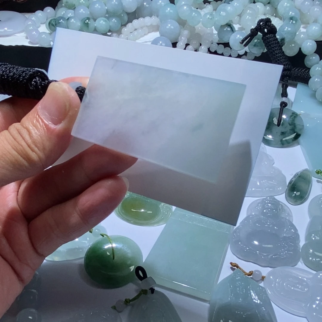 ****绾定制翡翠未镶嵌无事牌