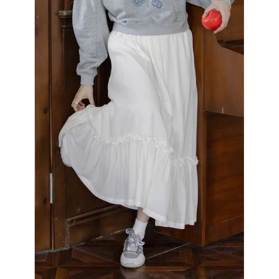 71036 韩系木耳边半裙