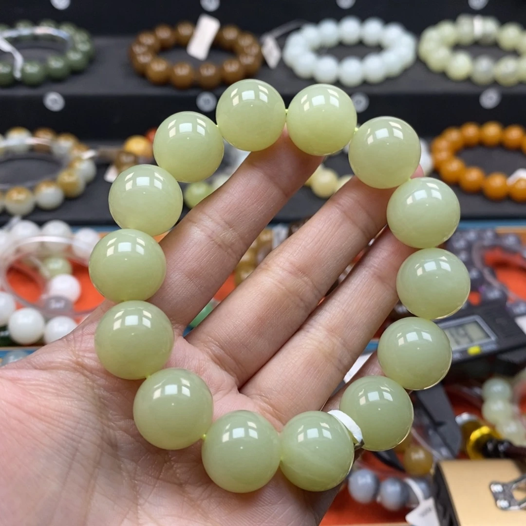 和田玉未镶嵌手链L卡16