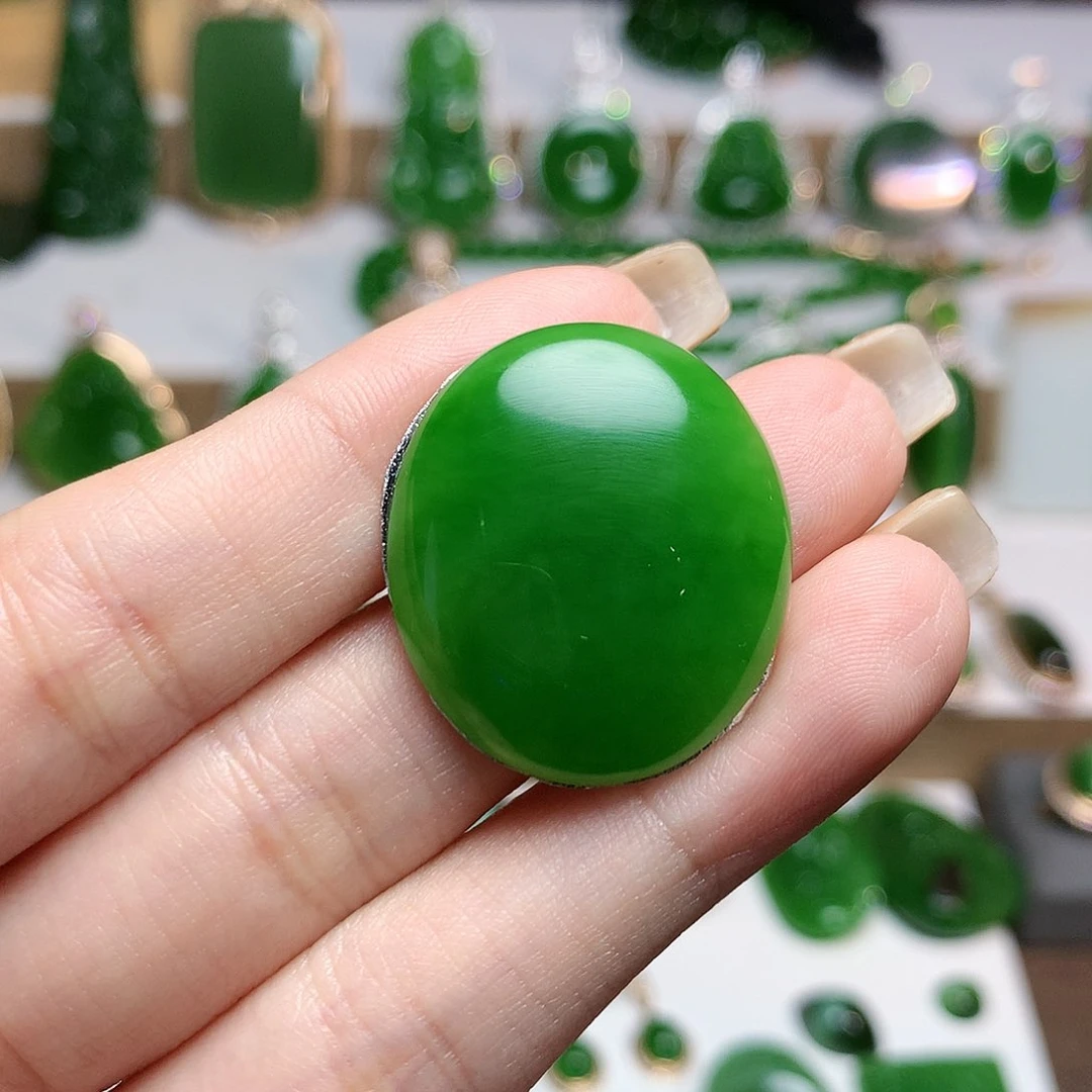 颈饰未镶嵌和田玉（碧玉）萌*萌