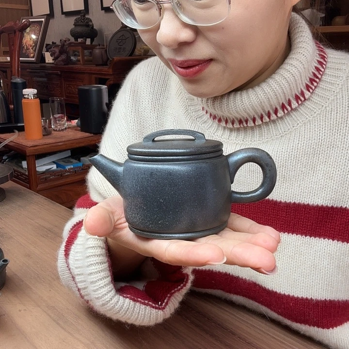 茶壶紫砂柴烧汉瓦