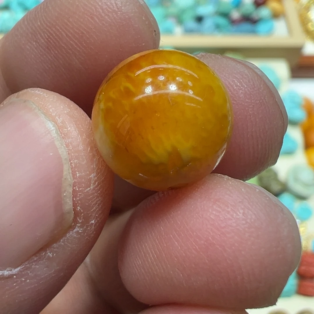 琥珀未镶嵌颈饰尺寸11.7