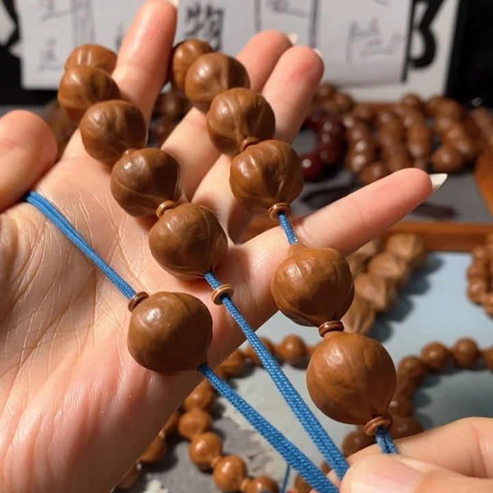 手串橄榄核9171精品蒜头铁核12+1颗