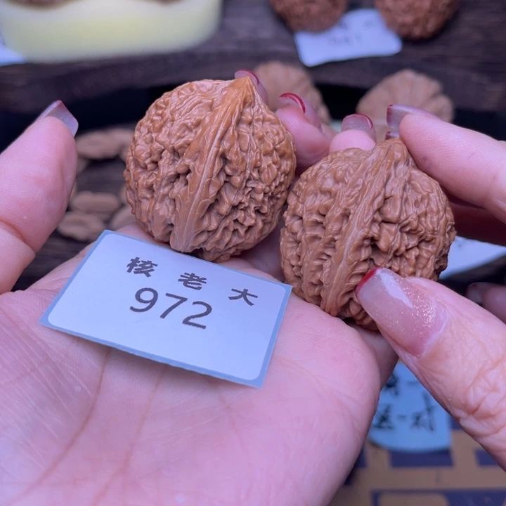 把件文玩核桃大蒜头33.972