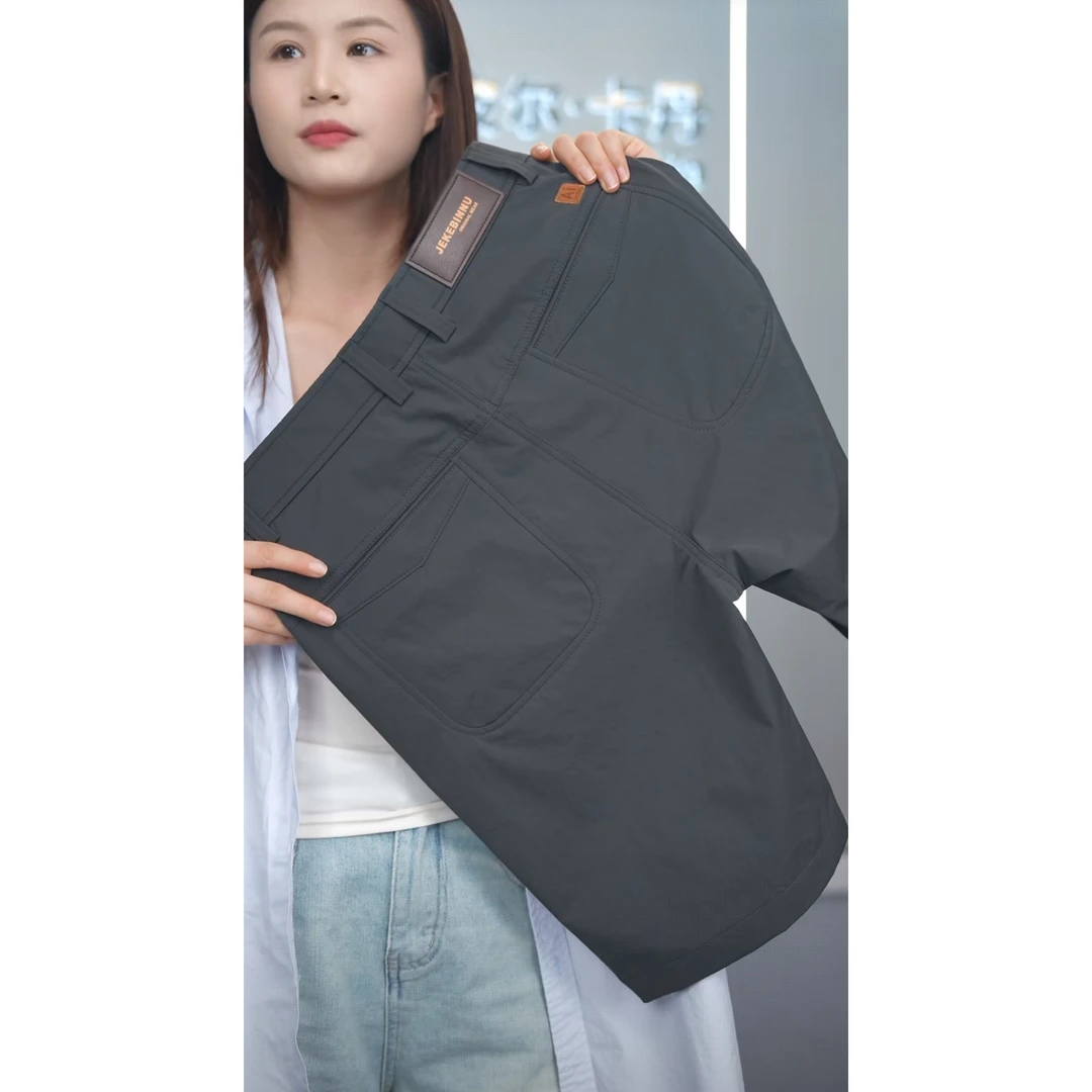 皮尔卡丹-夏季新款宽松五分裤舒适简约百搭休闲直筒短裤男-6036