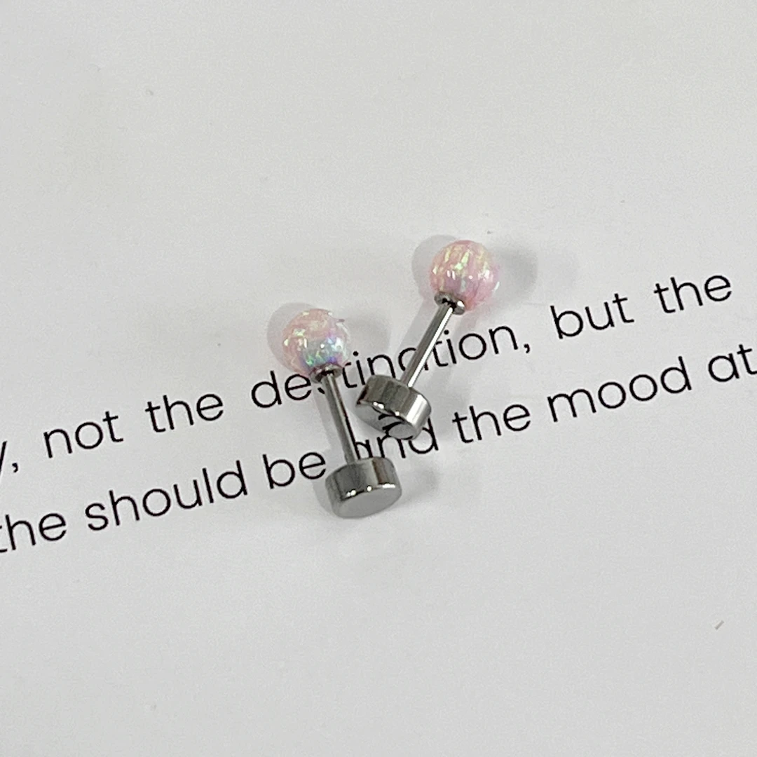 芽怼怼(高高) 螺旋耳钉 4340