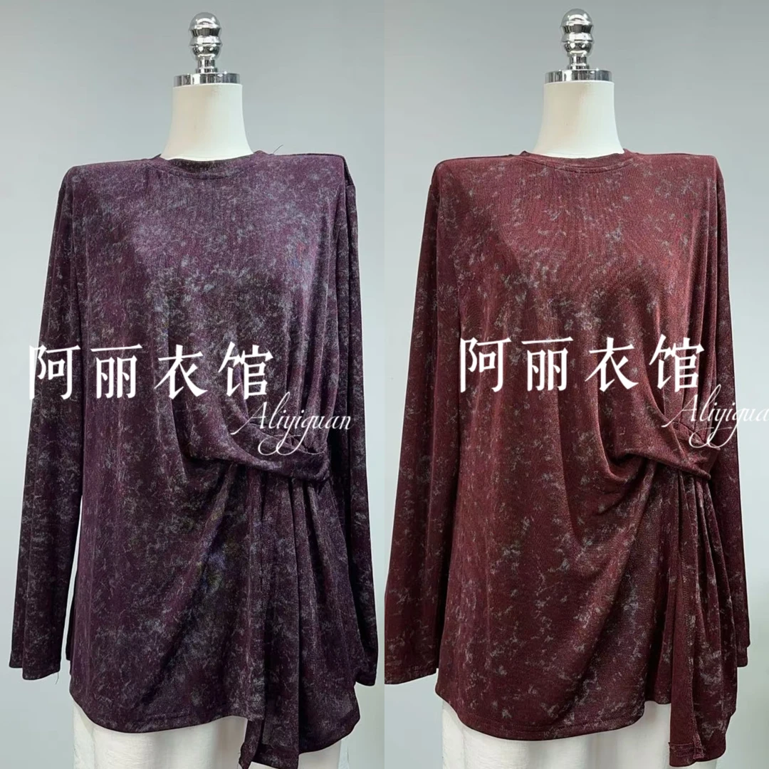 M25A43宽松型女士长袖圆领时尚百搭