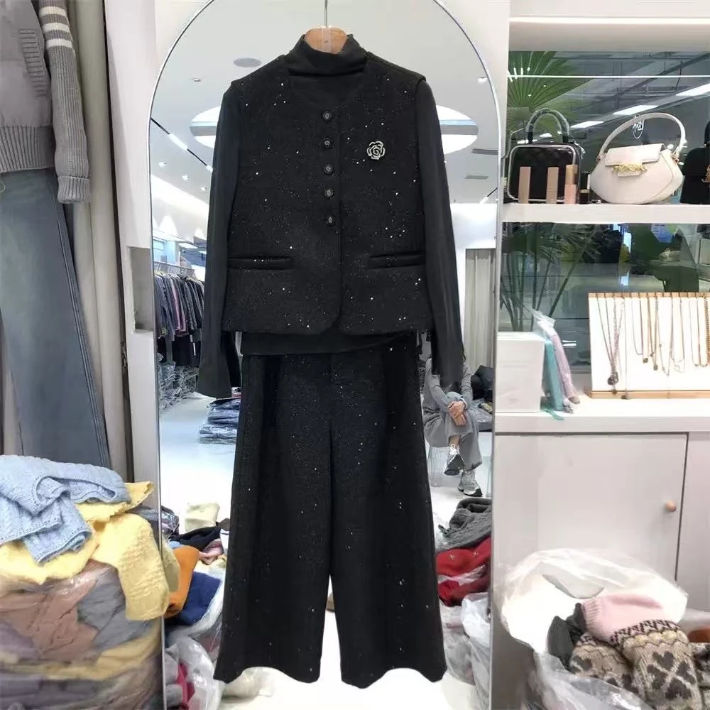 轻奢早春新款三件套洋气款小众设计