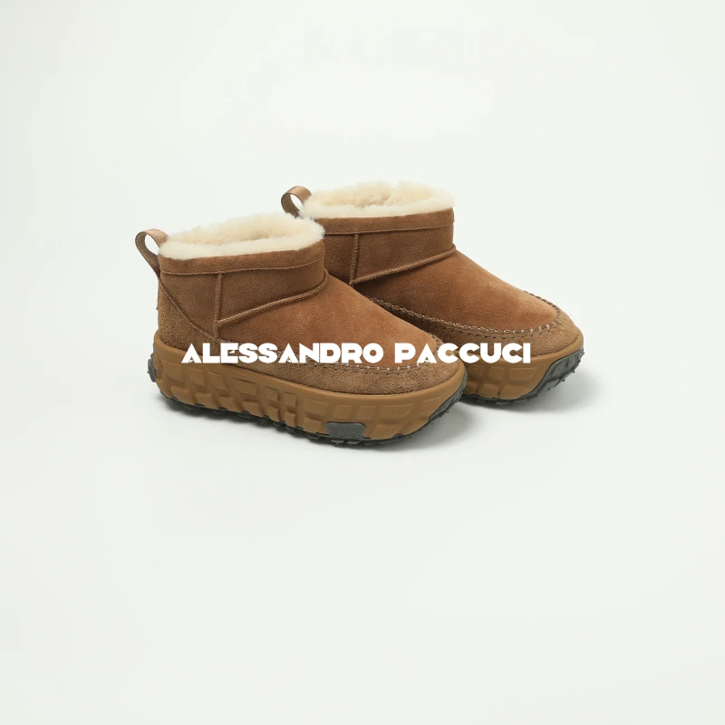 AP洛哥44190XX【轮胎鞋】高丝光牛反皮毛经典厚底雪地靴高帮鞋