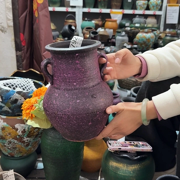 瑕疵紫色双耳792高度25口径14