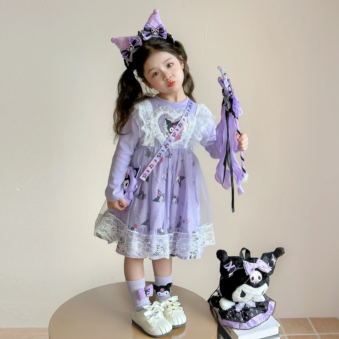 女童连衣裙秋装2025新款洋气女孩库洛米洛丽塔裙女宝春秋长袖裙子