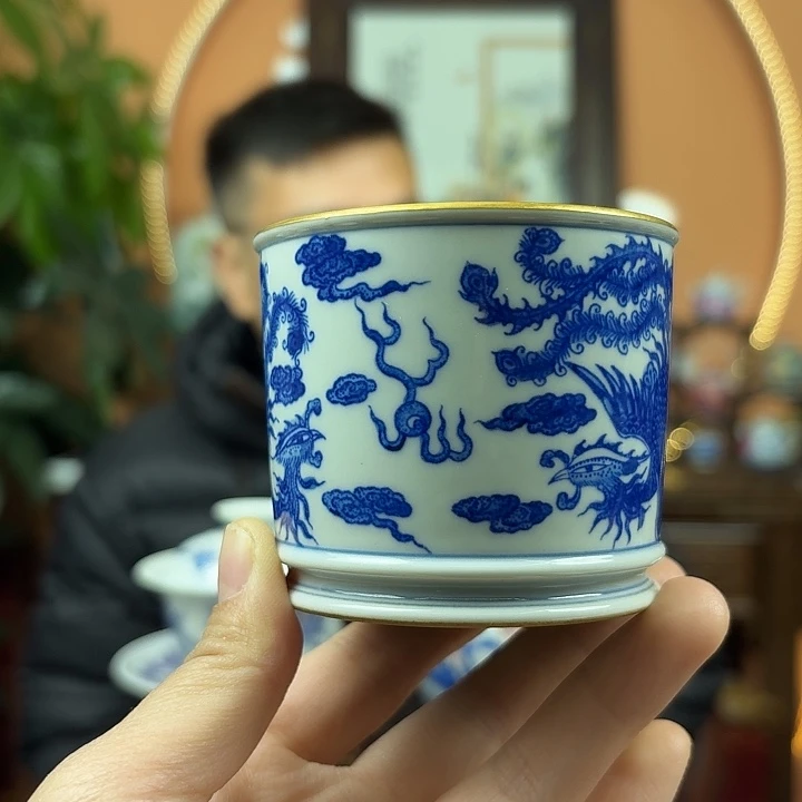 陶摆件景德镇陶瓷品工杯子