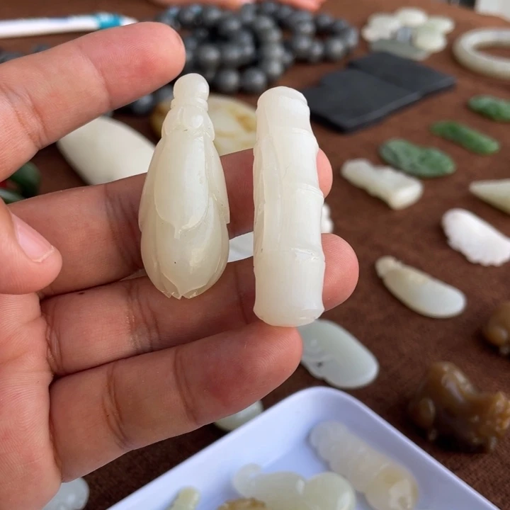 和田玉（糖玉）未镶嵌笔搁