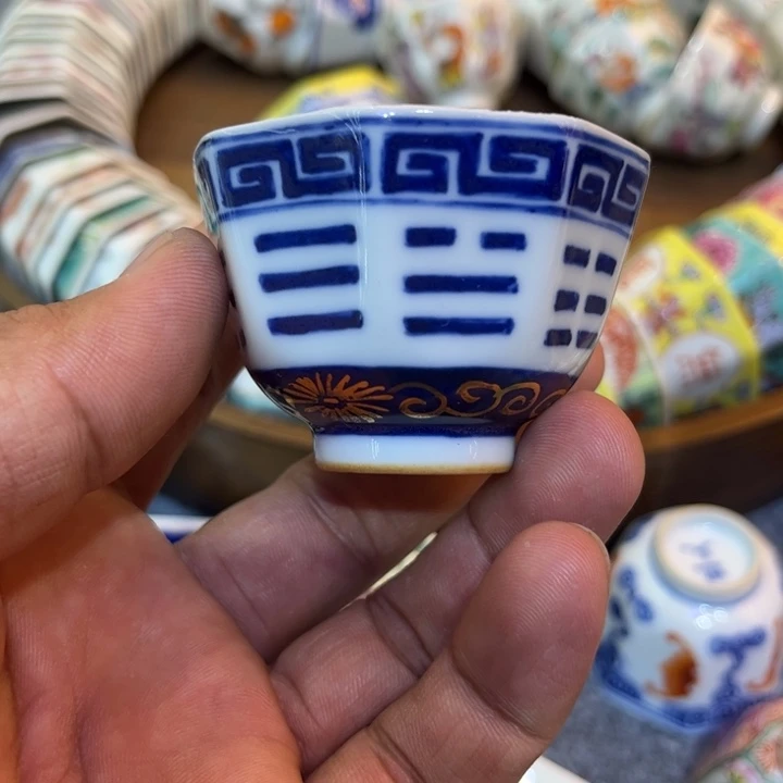 纯手绘精品盖碗杯