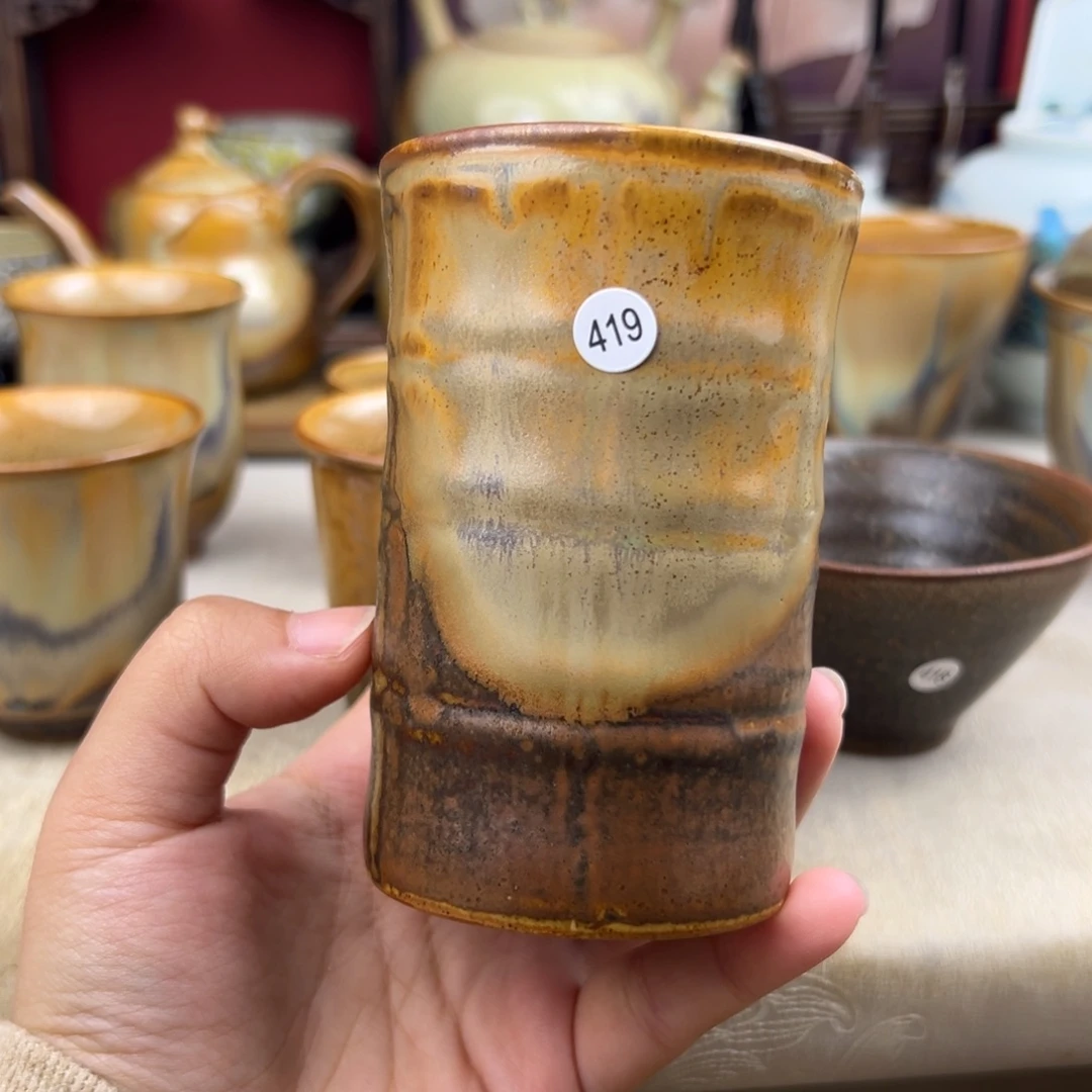 杯纯手工柴烧主人杯