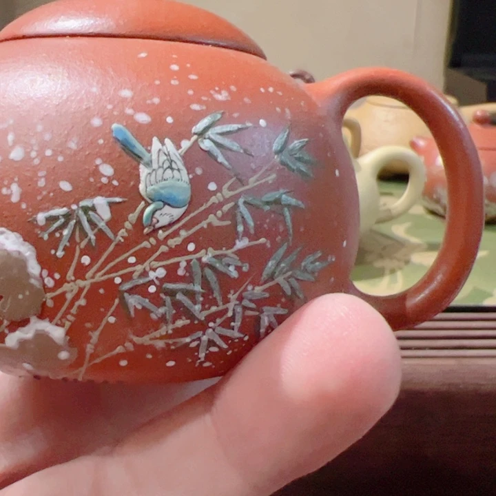 紫砂茶壶山**?微瑕小红你西施11