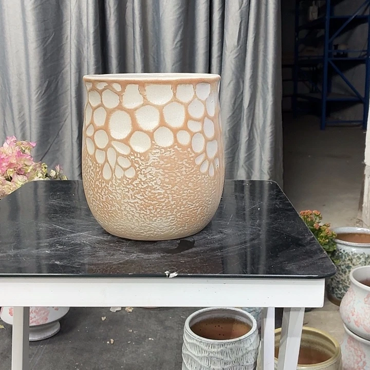 19×23 -粗陶花盆有孔-买买买