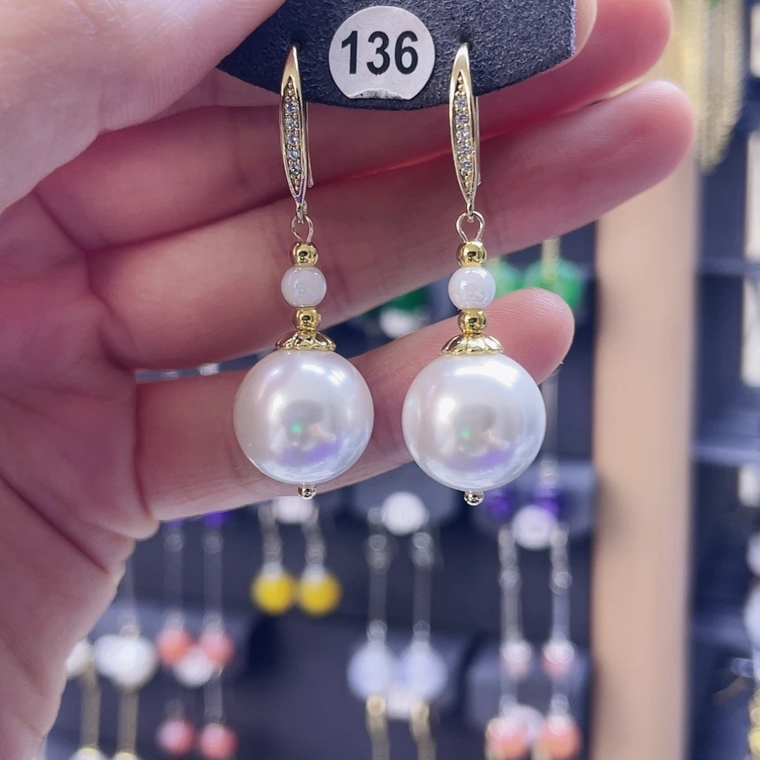 玛瑙/玉髓未镶嵌耳环