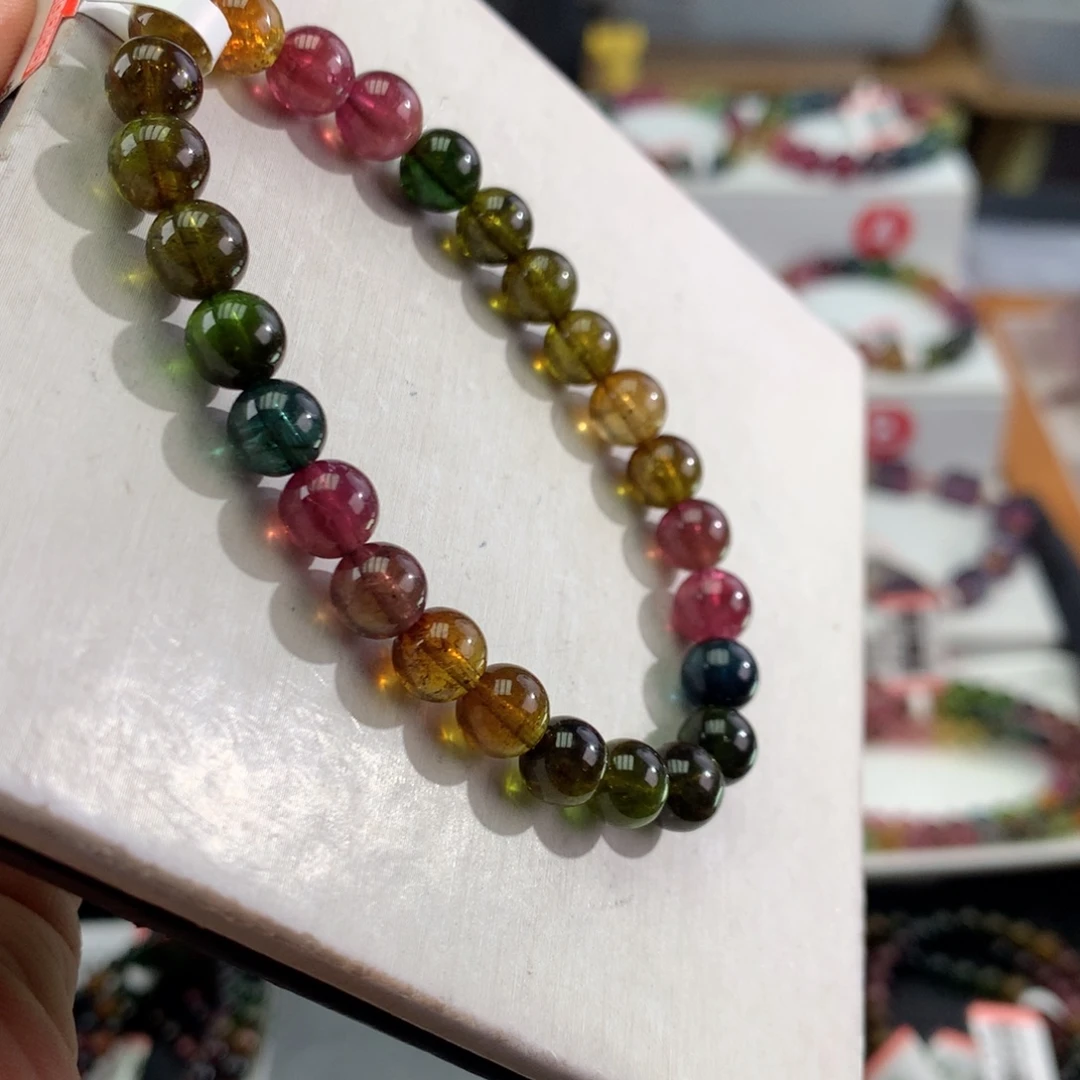 手链未镶嵌碧玺       7mm。