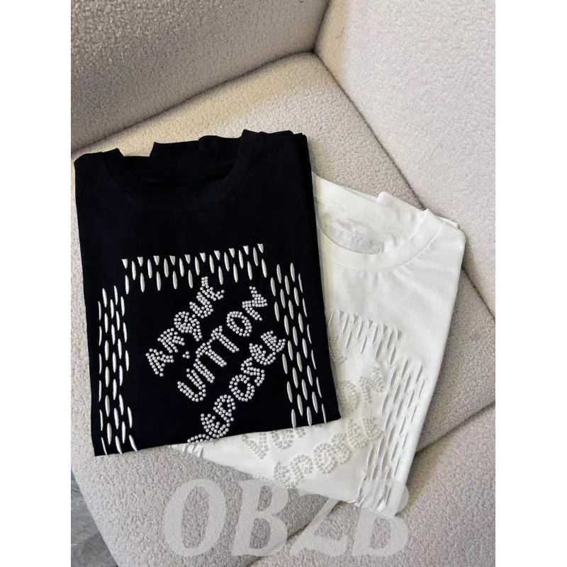 OBZB【L黑白两色短袖】宽松修身时尚潮流百搭不挑人男女同款1011