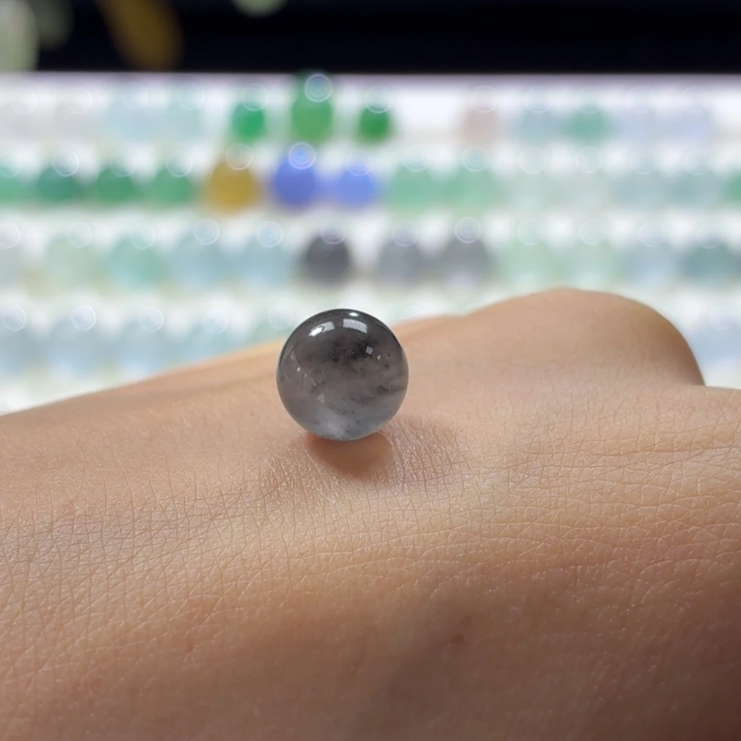 定制翡翠未镶嵌黑冰