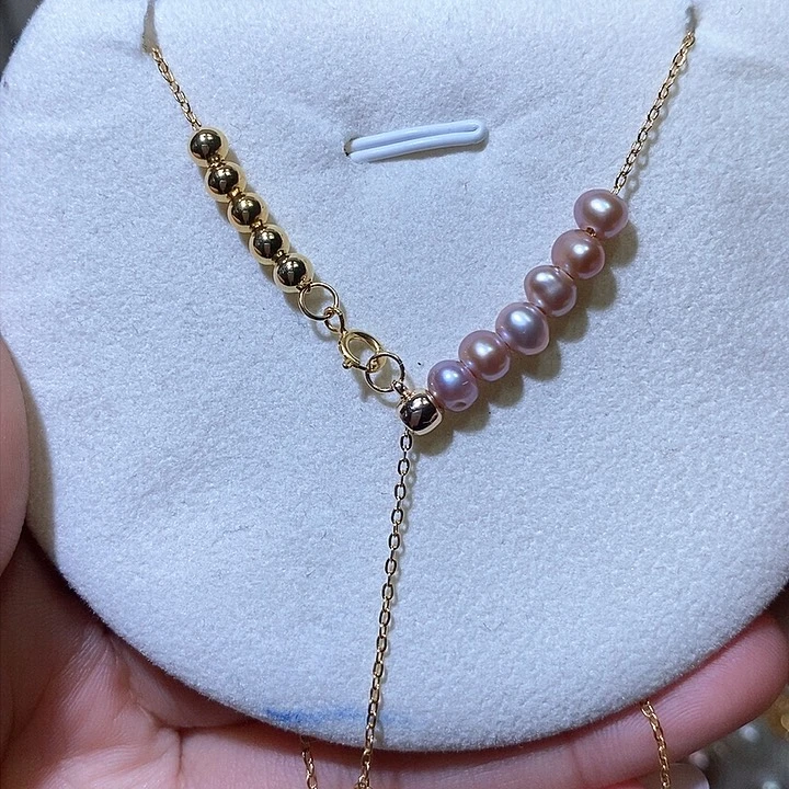 淡水珍珠颈饰合金