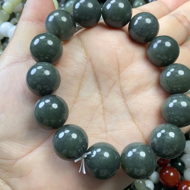 和田玉未镶嵌手链卡16