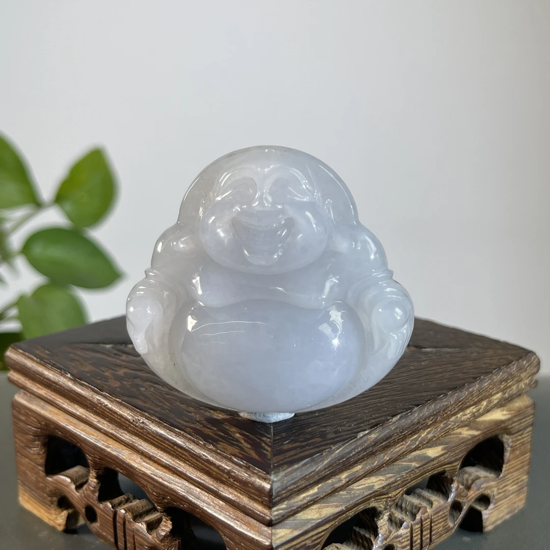 JGB20-117  天然缅甸A货翡翠  佛公